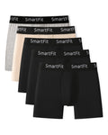 SF SmartFit Men's 5 Pack Performance Boxer Briefs (Midnight Core)