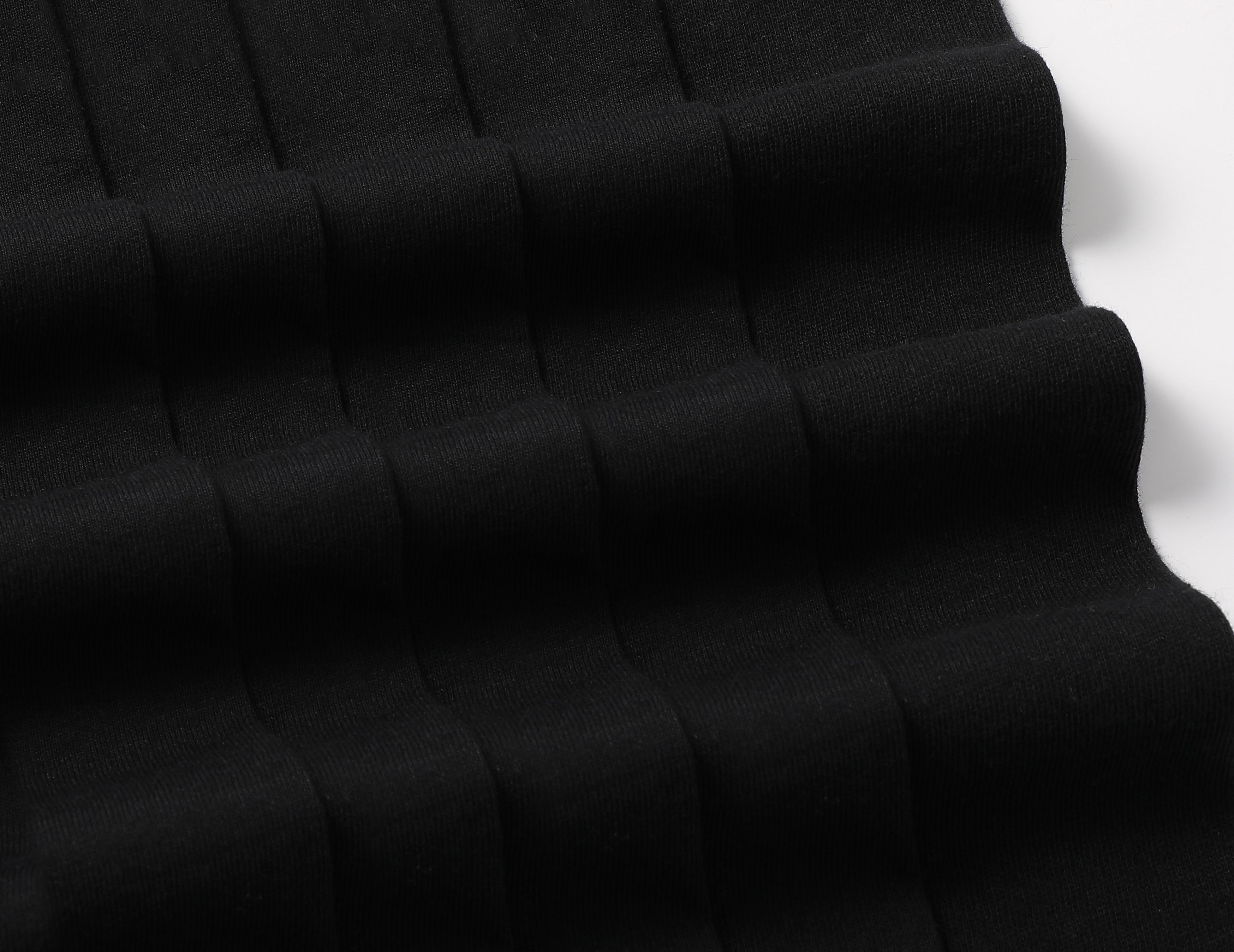 SF SmartFit Men's V-Neck T-Shirts, 5-Pack Undershirt (BLACK)