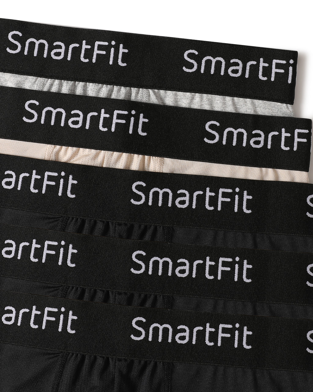 SF SmartFit Men's 5 Pack Performance Boxer Briefs (Midnight Core)