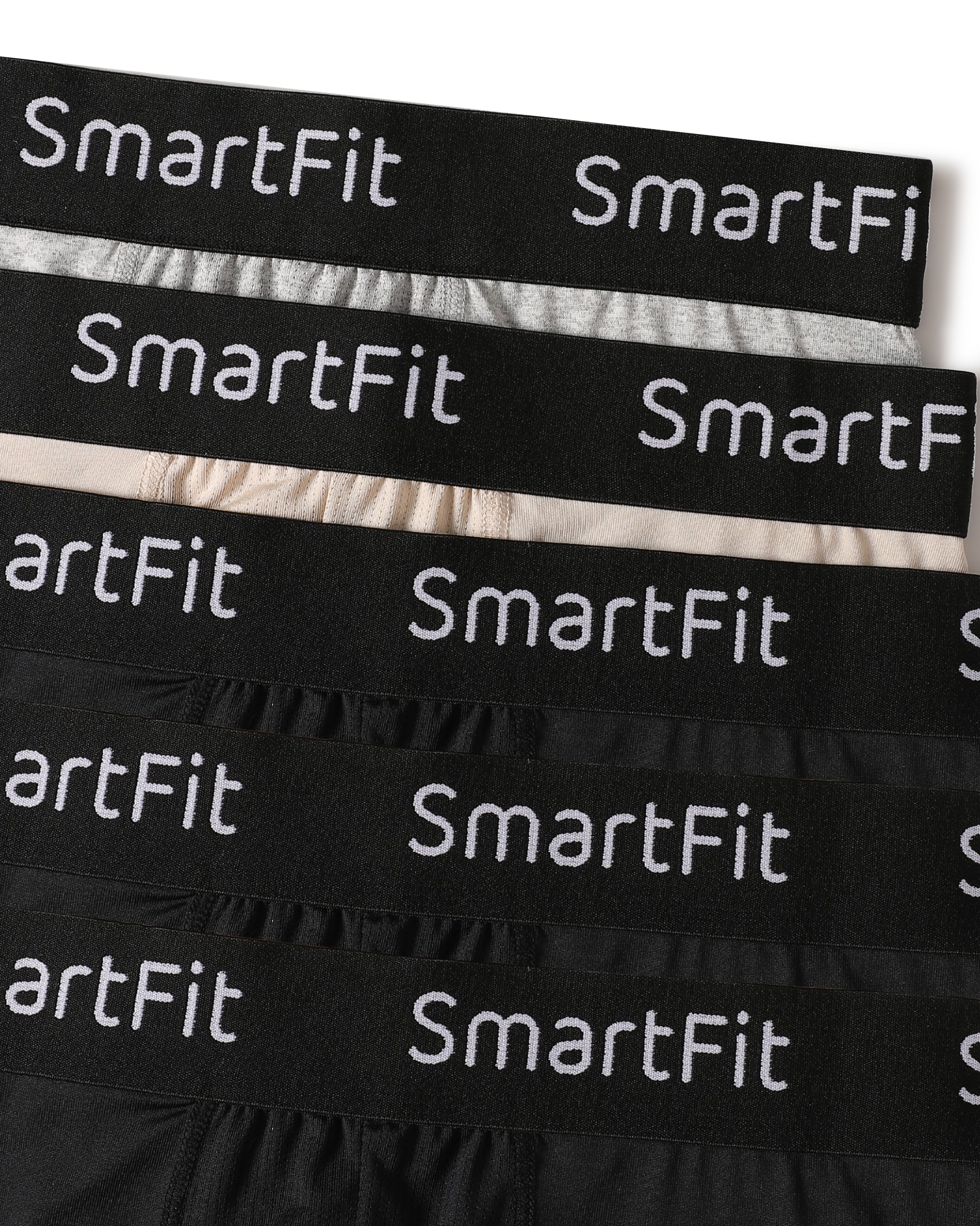 SF SmartFit Men's 5 Pack Performance Boxer Briefs (Midnight Core)