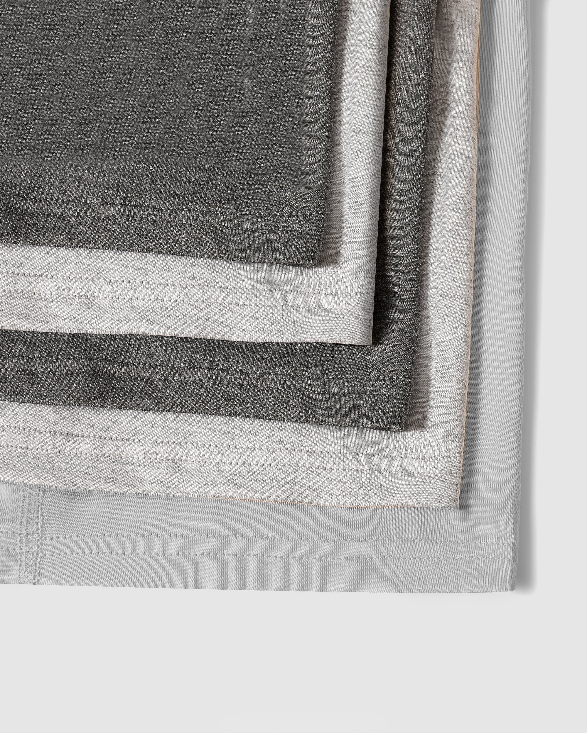 SF SmartFit Men's 5 Pack Performance Boxer Briefs (Shades of Grey)