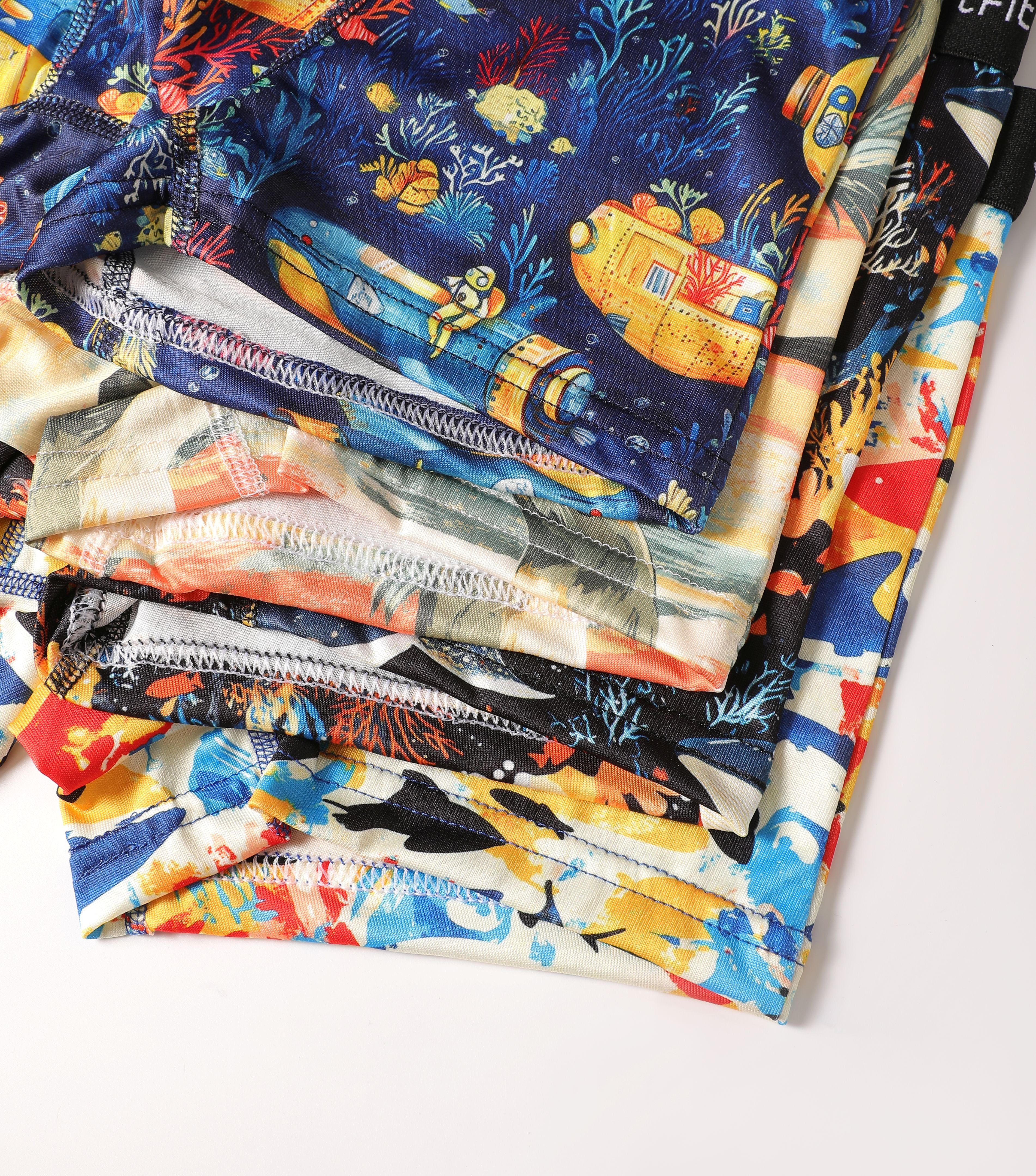 SF SmartFit Boys 4 Pack Boxer Briefs (Ocean)