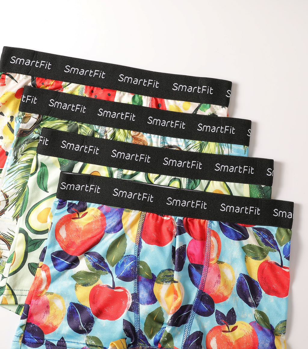 SF SmartFit Boys 4 Pack Boxer Briefs (Fruit)